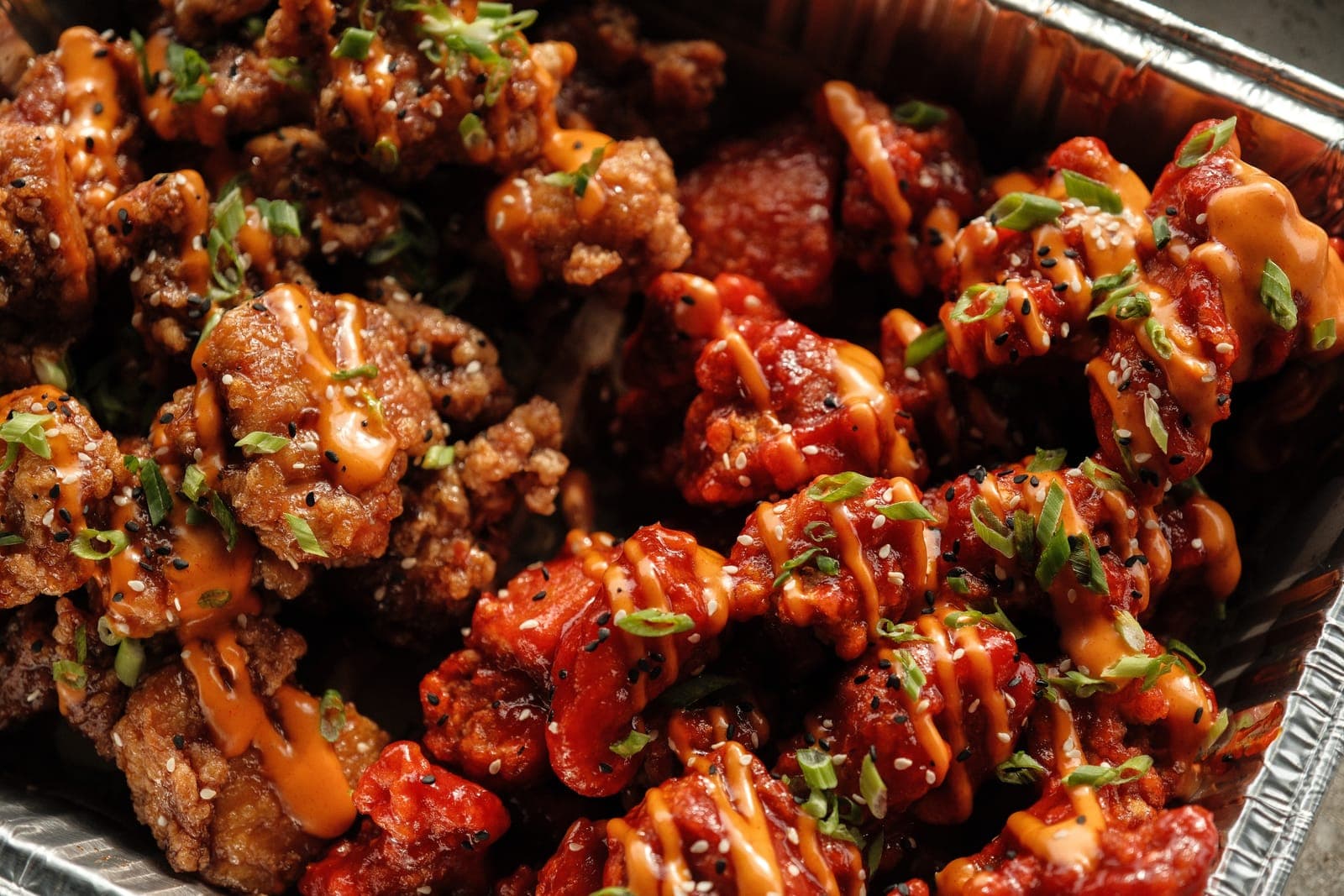 KFC wings glazed in gochujang honey